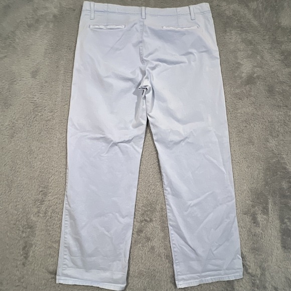 Banana Republic Boyfriend Pants Women's 14 38x28 Light Blue Wide Leg Chino - Picture 8 of 13